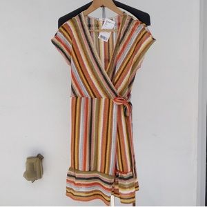 Mango knit rainbow dress/coverup
